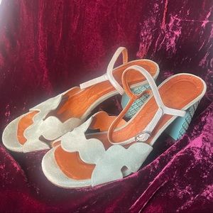 Beautiful Aqua Chie Mihara Heels 37.5